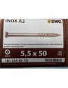 Visse Inoxydable A2 - 5,5x50