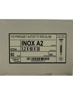 Visse Inoxydable A2 - 3,2x50x30