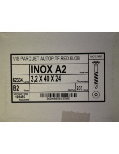 Visse Inoxydable  A2 3,2x40x24