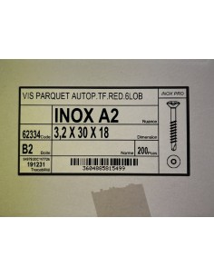 Visse Inoxydable A2 - 3,2x30x18