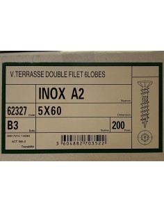 Visse Inoxydable  A2 5x60