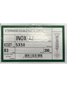 Visse Inoxydable  A2 5x50